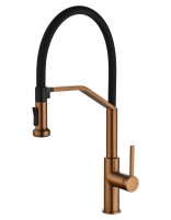 Grifo cocina serie VÉNETO - oro rosa cepillado IMEX