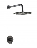 Set ducha 1 vía - black gun metal MONZA de IMEX detalle