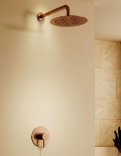 Set ducha 1 vía oro - cepillado rosa MONZA de IMEX