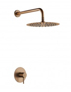 Set ducha 1 vía oro - cepillado rosa MONZA de IMEX 2