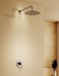 Set ducha 1 vía - níquel cepillado MONZA de IMEX