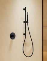 Set ducha 1 vía - negro mate con mango MONZA de IMEX ambiente