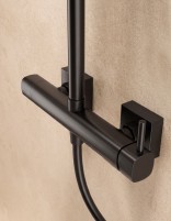 Conjunto barra ducha monomando - black gun metal TOSCANA de IMEX detalle