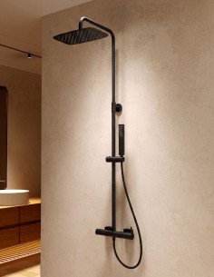 Conjunto barra ducha monomando - negro TOSCANA de IMEX ambiente