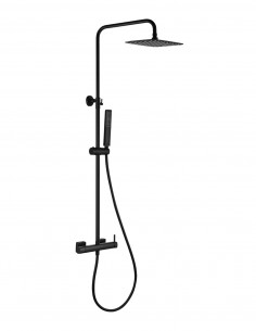Conjunto barra ducha monomando - negro TOSCANA de IMEX ambiente 2
