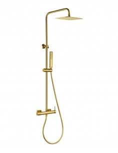 Conjunto barra ducha monomando - oro cepillado TOSCANA de IMEX ambiente 2
