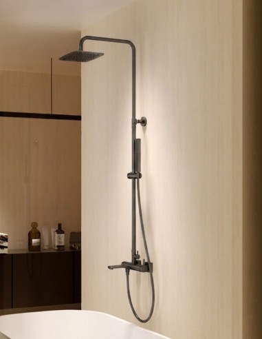 Conjunto barra bañera - black gun metal TOSCANA de IMEX ambiente