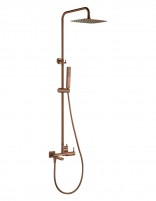 Conjunto barra bañera - oro rosa cepillado TOSCANA de IMEX