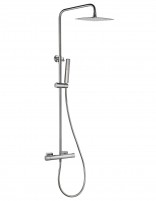 Conjunto barra ducha termostático - níquel cepillado TOSCANA de IMEX