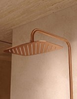 Conjunto barra ducha termostático - oro rosa cepillado TOSCANA de IMEX detalle