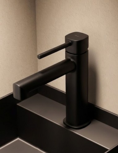 Grifo de lavabo monomando - negro mate TOSCANA de IMEX ambiente