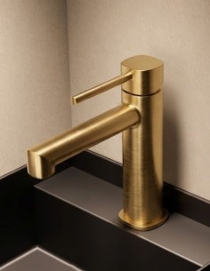 Grifo de lavabo monomando - oro cepillado TOSCANA de IMEX ambiente