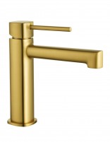 Grifo de lavabo monomando - oro cepillado TOSCANA de IMEX