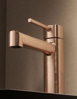Grifo de lavabo monomando - oro rosa cepillado TOSCANA de IMEX detalle
