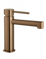 Grifo de lavabo monomando - oro rosa cepillado TOSCANA de IMEX