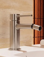 Grifo de bidé monomando - níquel cepillado TOSCANA de IMEX ambiente
