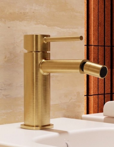 Grifo de bidé monomando - oro cepillado TOSCANA de IMEX ambiente