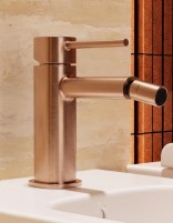 Grifo de bidé monomando - oro rosa cepillado TOSCANA de IMEX ambiente