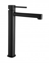 Grifo alto lavabo monomando - negro mate TOSCANA de IMEX