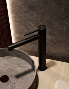 Grifo alto lavabo monomando - negro mate TOSCANA de IMEX ambiente