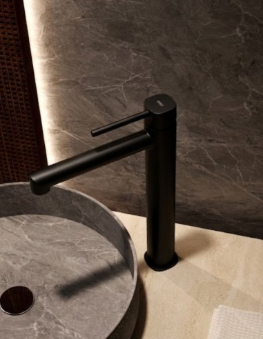 Grifo alto lavabo monomando - negro mate TOSCANA de IMEX ambiente