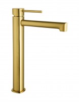 Grifo alto lavabo monomando - oro cepillado TOSCANA de IMEX