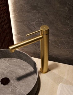 Grifo alto lavabo monomando - oro cepillado TOSCANA de IMEX ambiente