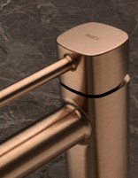 Grifo alto lavabo monomando - oro rosa cepillado TOSCANA de IMEX detalle