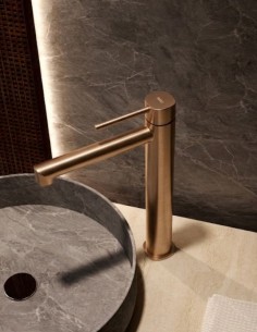 Grifo alto lavabo monomando - oro cepillado TOSCANA de IMEX ambiente 2