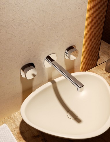 Grifo lavabo empotrado bimando - cromo TOSCANA de IMEX ambiente