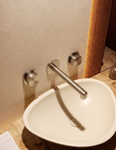 Grifo lavabo empotrado bimando - cromo TOSCANA de IMEX ambiente 2