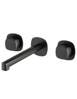 Grifo lavabo empotrado bimando - black gun metal - TOSCANA de IMEX