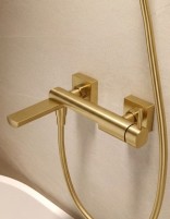 Conjunto de baño monomando - oro cepillado TOSCANA de IMEX detalle