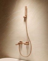 Conjunto de baño monomando - oro rosa cepillado TOSCANA de IMEX ambiente
