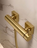 Conjunto de ducha monomando - oro cepillado TOSCANA de IMEX detalle