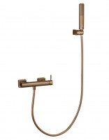Conjunto de ducha monomando - oro rosa cepillado TOSCANA de IMEX