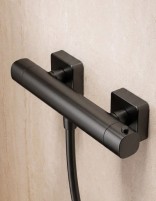 Conjunto de ducha termostático - black gun metal TOSCANA de IMEX detalle