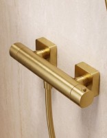 Conjunto de ducha termostático - oro cepillado TOSCANA de IMEX detalle