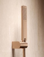 Conjunto de ducha termostático - oro rosa cepillado TOSCANA de IMEX detalle