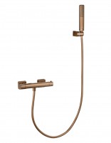Conjunto de ducha termostático - oro rosa cepillado TOSCANA de IMEX