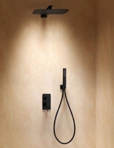 Conjunto de ducha monomando - negro mate TOSCANA de IMEX ambiente