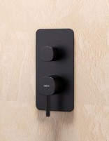 Conjunto de ducha monomando - negro mate TOSCANA de IMEX detalle
