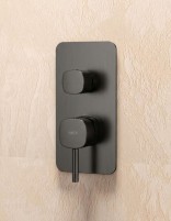 Conjunto de ducha monomando - black gun metal TOSCANA de IMEX detalle