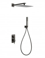 Conjunto de ducha monomando - black gun metal TOSCANA de IMEX