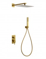 Conjunto de ducha monomando - oro cepillado TOSCANA de IMEX