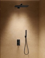 Conjunto de ducha termostático - negro mate TOSCANA de IMEX ambiente
