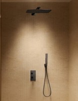 Conjunto de ducha termostático - negro mate/black gun metal TOSCANA de IMEX ambiente
