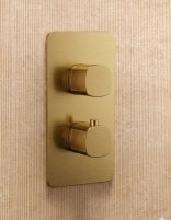 Conjunto de ducha termostático - oro cepillado TOSCANA de IMEX detalle