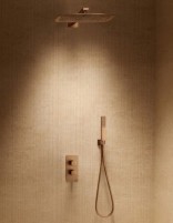 Conjunto de ducha termostático - oro rosa cepillado TOSCANA de IMEX ambiente