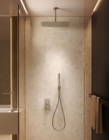 Conjunto ducha empotrado termostático - níquel cepillado AREZZO de IMEX ambiente